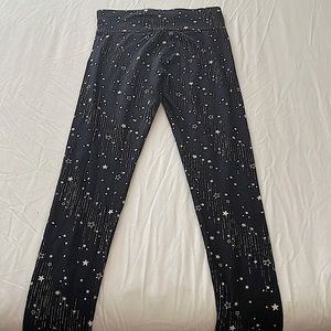 Black leggings, size 14/16 and the Brand is Justice.